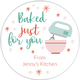 Baked Just For You Round Gift Stickers in a Jar Image 2 of 4